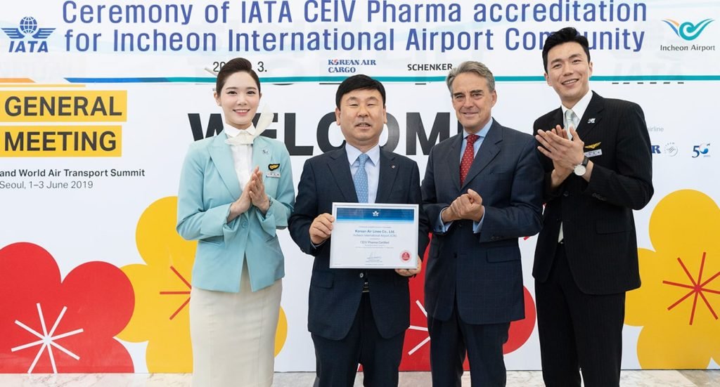 Korean Air awarded IATA CEIV Pharma certification