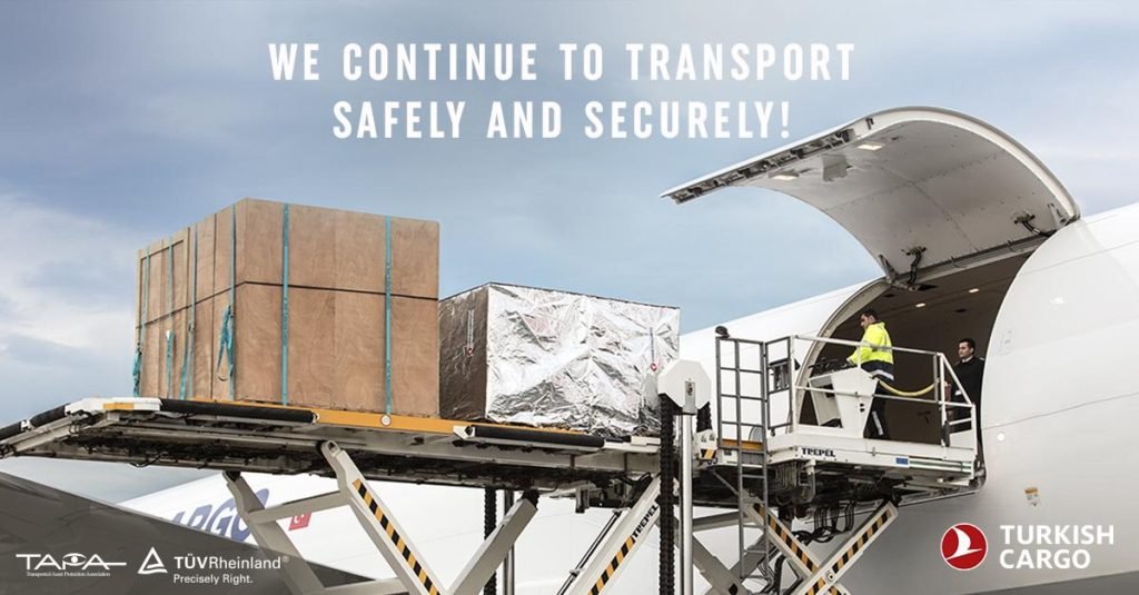 Turkish Cargo is entitled to “TAPA FSR” security certificate