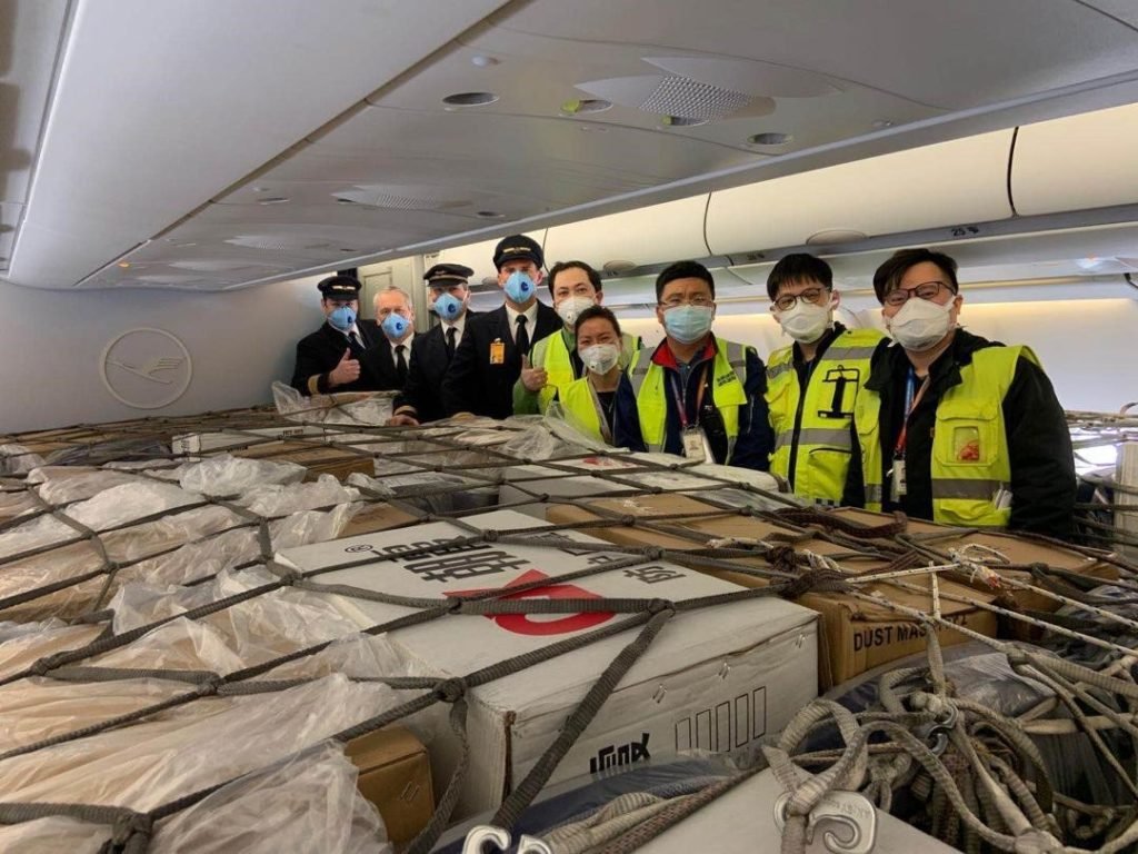 Budapest greeted Suparna’s B747 loaded with 70 tons of medical supplies