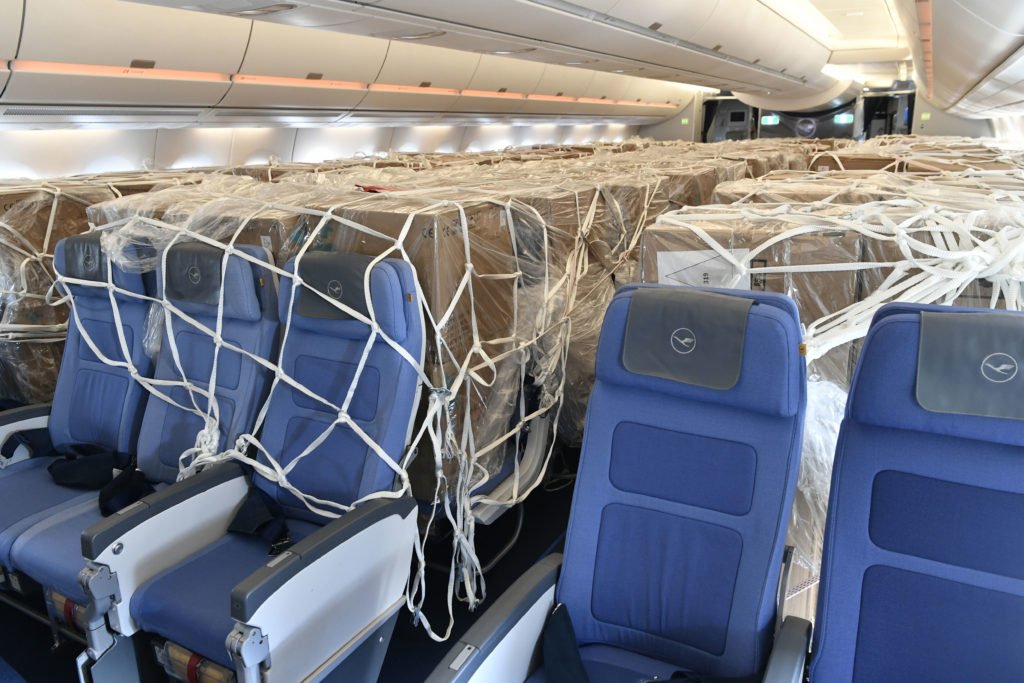 Passenger planes carry cargo to Munich