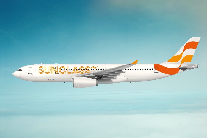 Airbus 330 of Sunclass Airlines.