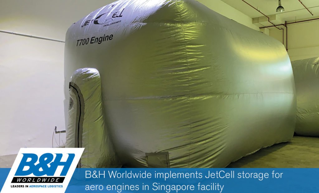 B&H Worldwide implements JetCell storage for aero engines in Singapore
