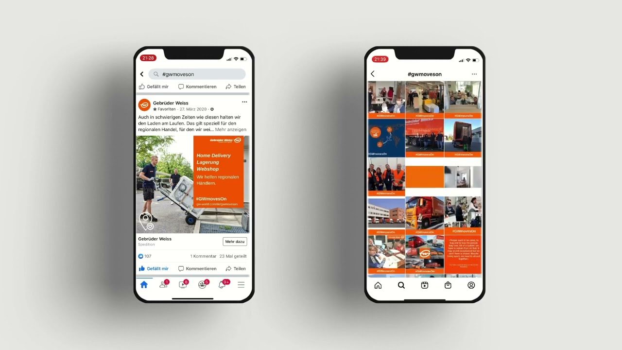 Award-winning campaign: Gebrüder Weiss received the German Brand Award for "#GWmovesOn - Heroes in Logistics". (Source: Gebrüder Weiss)