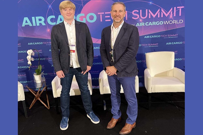 “IBS iCargo customers will now be able to use Awery’s CargoBooking and eMagic solutions and this is to the advantage of all interested parties,” said Tristan Koch, Chief Commercial Officer (CCO), Awery (right) with Vitaly Smilianets, Founder & Chief Executive Officer (CEO), Awery (left) pictured at the ACW Air Cargo Tech Summit, Miami, USA