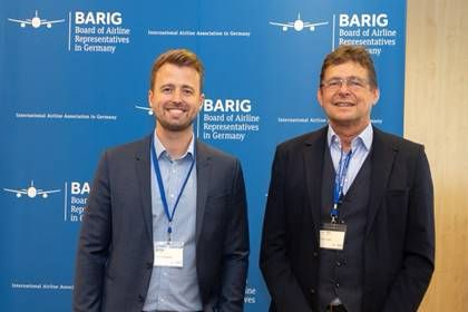 BARIG e.V. (LTR): Wieland Feuerstein, Managing Director SMF, and Michael Hoppe, BARIG Chairman and Executive Director, are very much looking forward to the joint exchange with the airlines regarding digital solutions for process optimization.