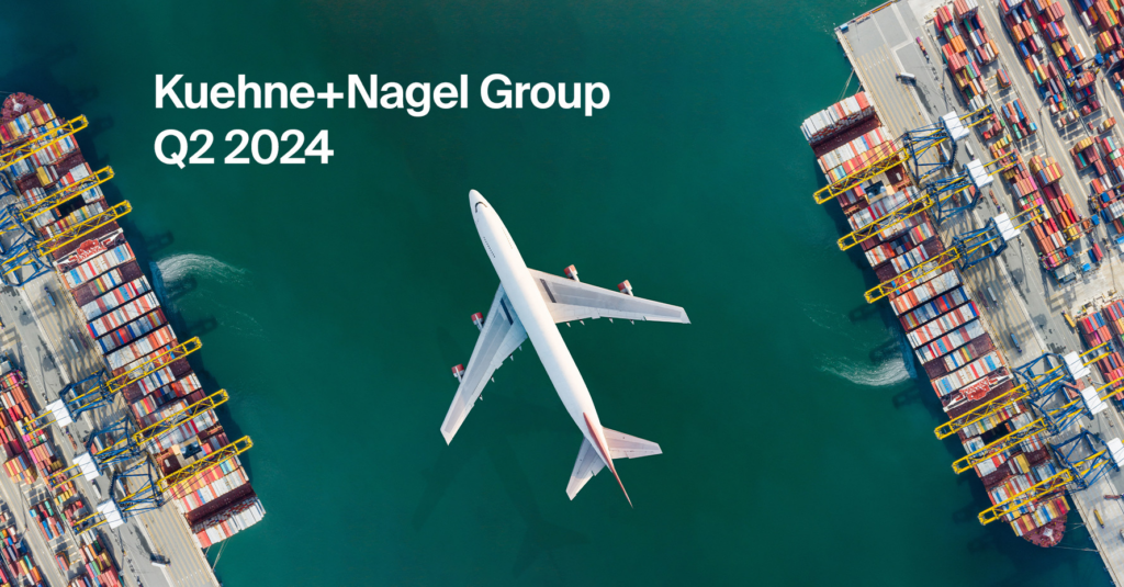 Efficiency gains at Kuehne+Nagel in the first half of 2024