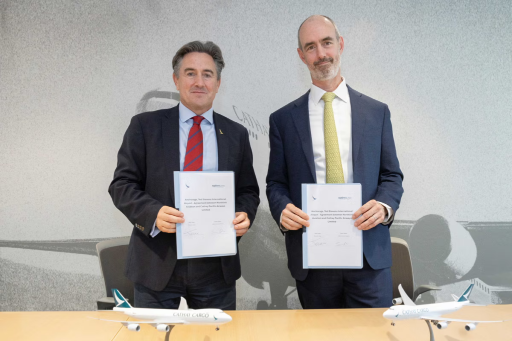 Cathay Cargo and NorthLink Aviation sign agreement for cargo terminal capacity at Ted Stevens Anchorage International Airport from 2025