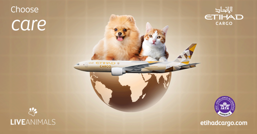 ETIHAD CARGO INTRODUCES EXTENDED JOURNEY TIMES FOR PETS AND SUPPORT FOR SNUB-NOSED BREEDS
