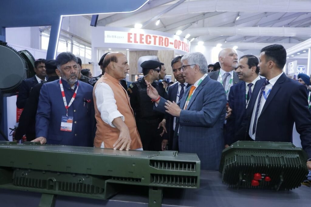 Defence Minister Rajnath Singh Applauds Aero A2Z’s ‘Make in India’ Radar Systems at Aero India 2025