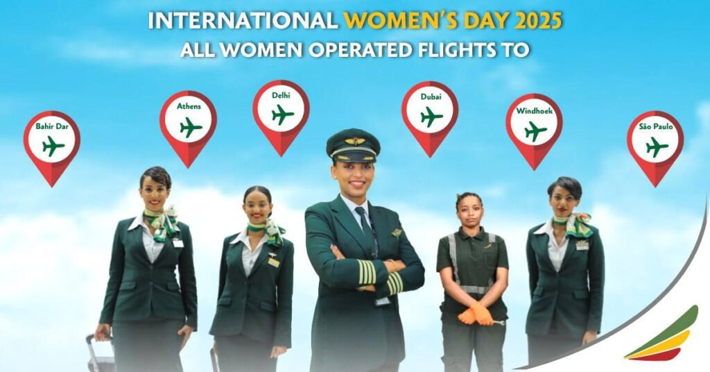 Ethiopian Airlines Marks International Women’s Day with Historic All-Women Flights