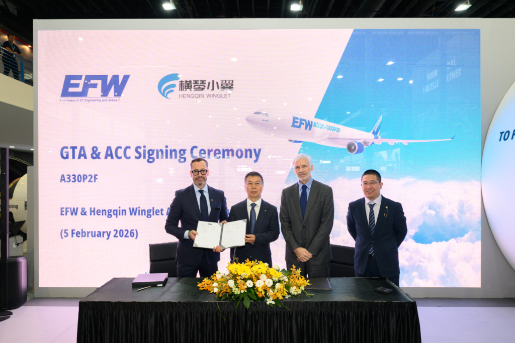 EFW Expands Chinese Footprint with First A330P2F Conversion Contract with Hengqin Winglet