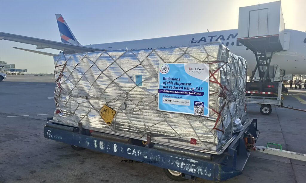 LATAM Cargo and Andes Reduce Emissions in Salmon Shipment to the US Using SAF