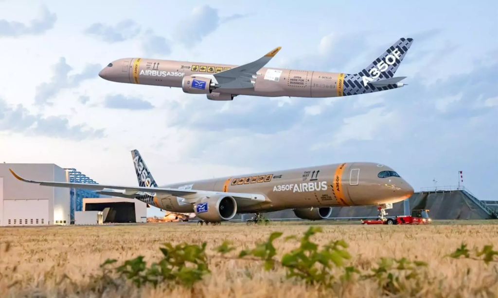 Airbus unveils first A350F test aircraft in ‘Flying Parcel’ livery