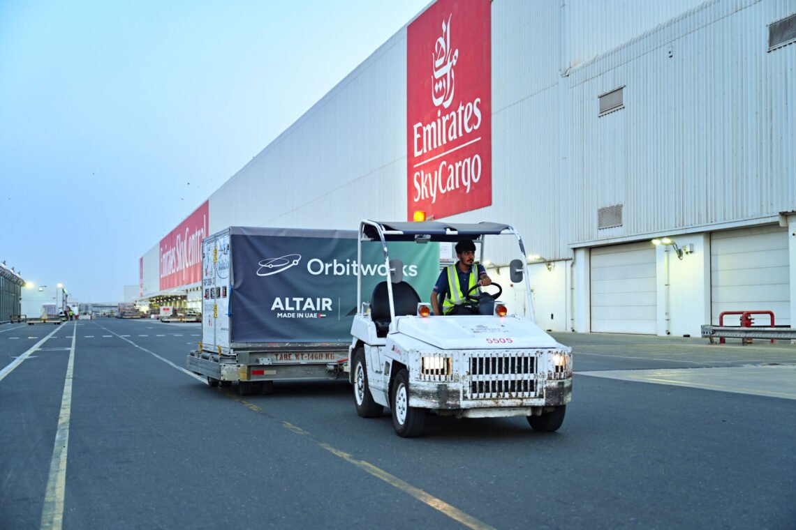 Emirates SkyCargo transports Orbitworks’ Altair-1, the first commercial AI-enabled satellite developed and manufactured in the UAE