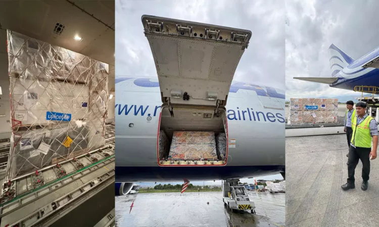 National Airlines Airlifts UNICEF Relief Supplies to Flood-Hit Nepal