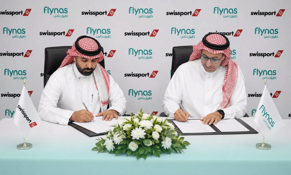 flynas and Swissport enter an exclusive equity transaction in Saudi Arabia