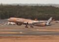 Airbus A350F freighter take-off