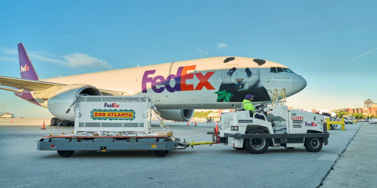 FedEx Panda Express transports giant pandas from China to the US